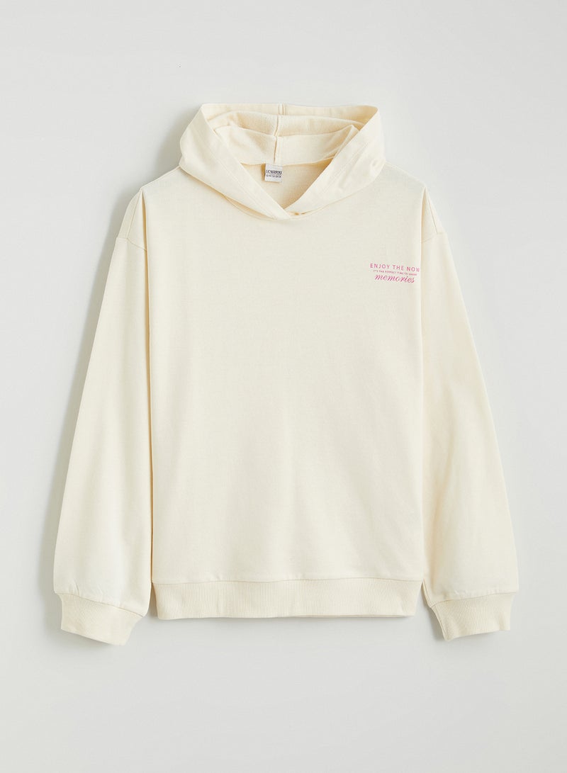 ال سي وايكيكي سويتشيرت بناتي بغطاء رأس - Image 2